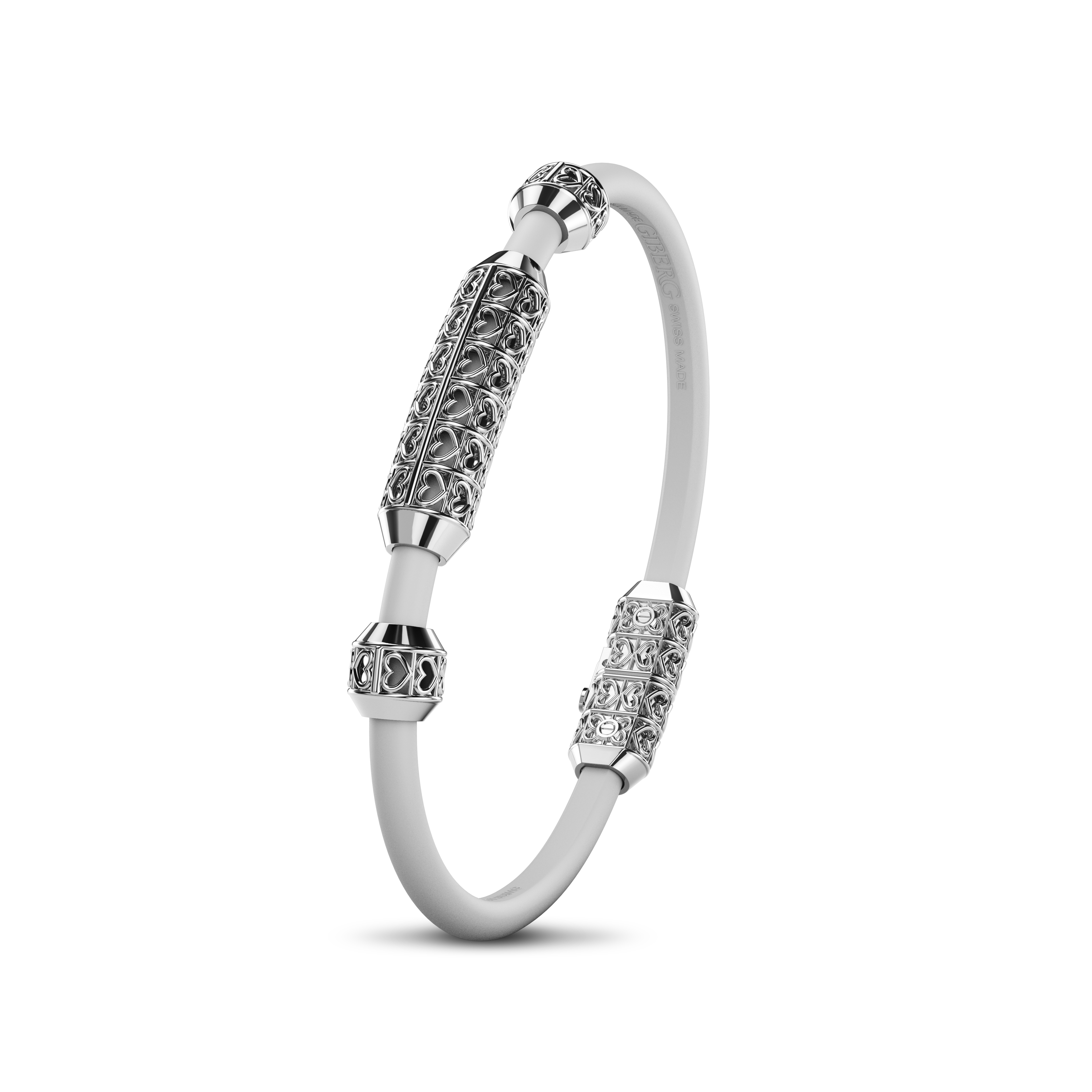 Single Bracelet Amphora, White Gold