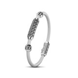 Single Bracelet Amphora, White Gold