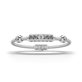 Single Bracelet Amphora, White Gold, 70 Diamonds