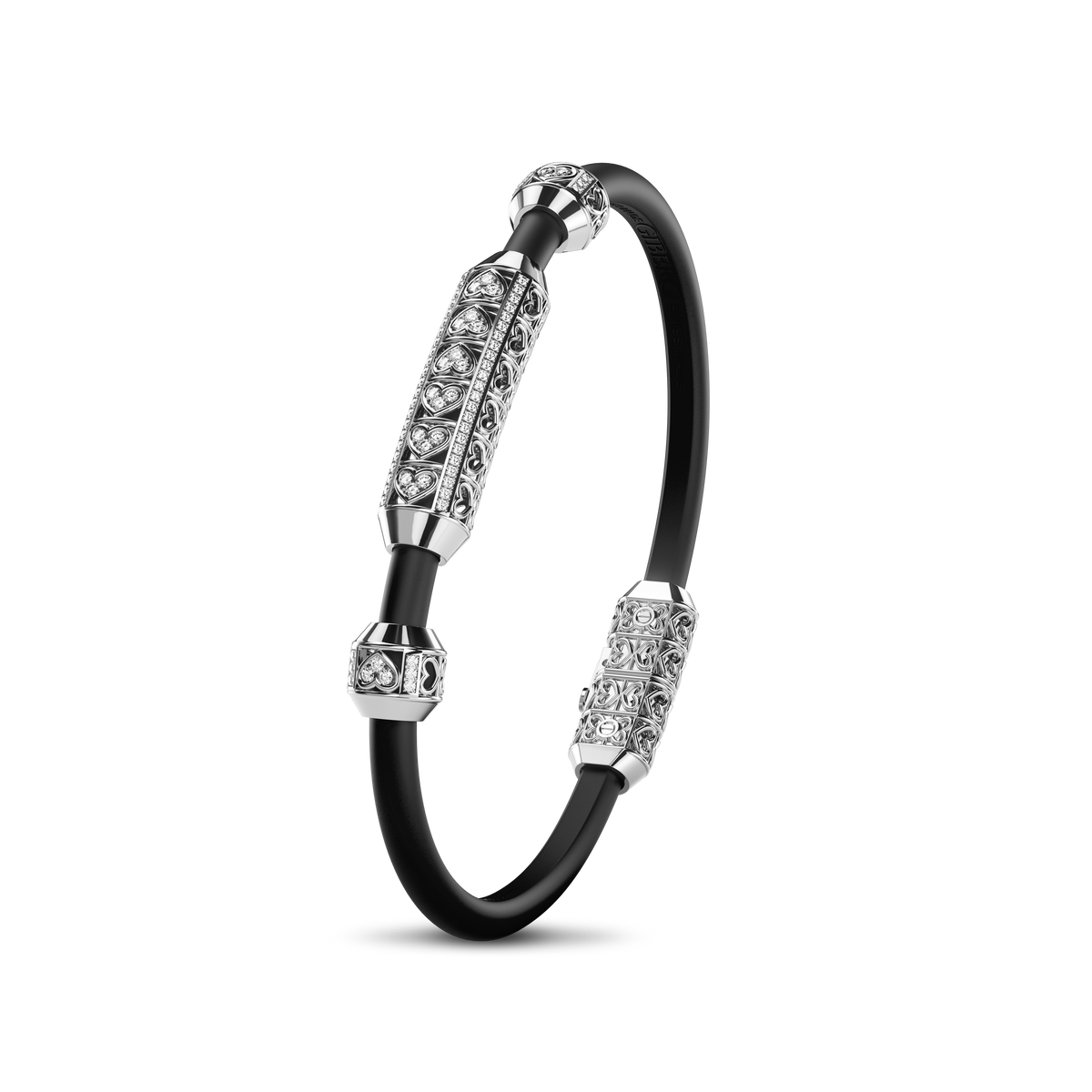 Bracelet Amphora, White Gold, 82 Diamonds