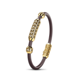 Single Bracelet Amphora, Yellow Gold, 82 Diamonds