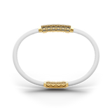 Single Bracelet Amphora, Yellow Gold, 82 Diamonds