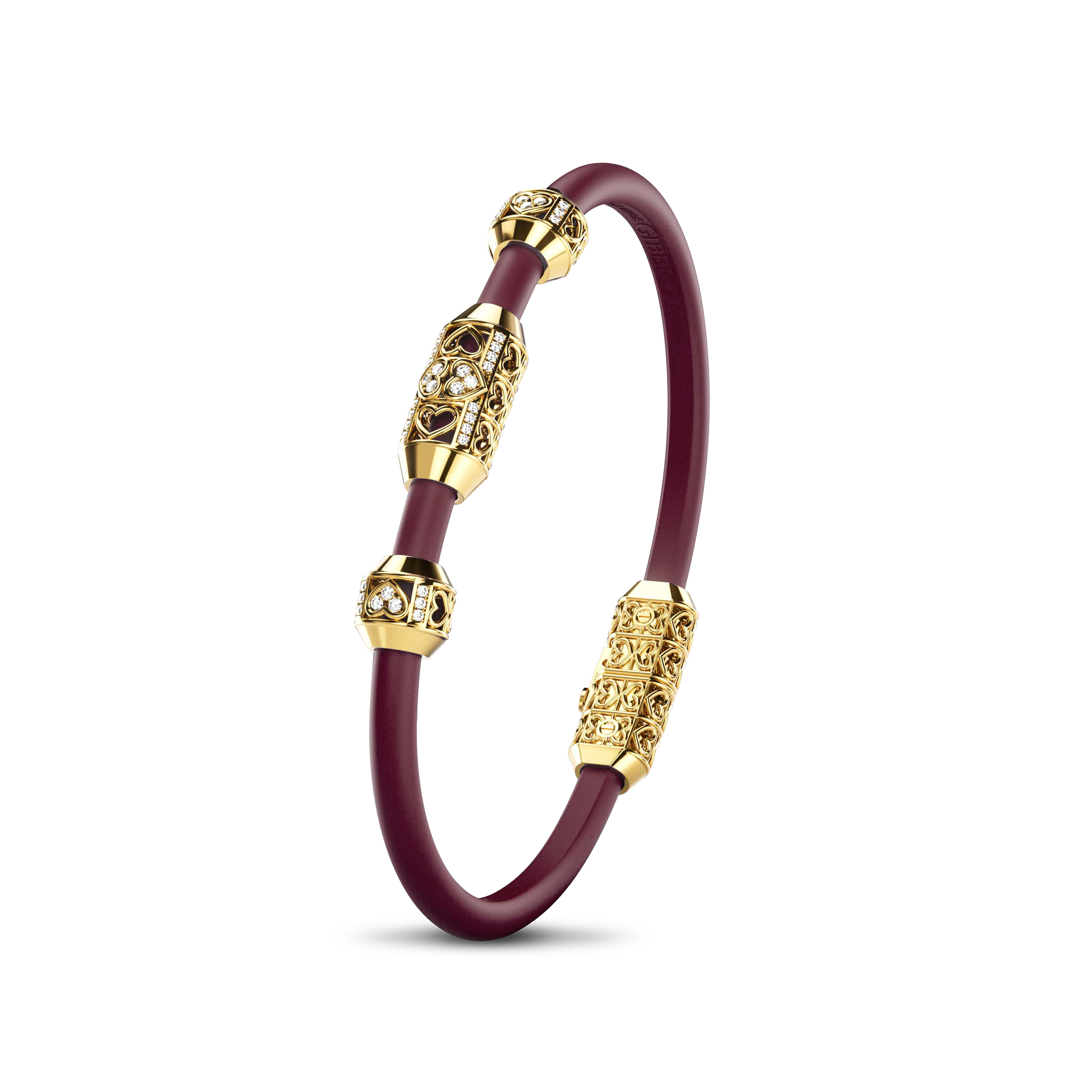 Bracelet Amphora, Yellow Gold, 40 Diamonds
