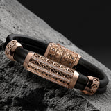 Double Bracelet Gladius, Red Gold, 87 Diamonds