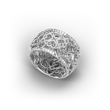 Ring Amphora, White Gold, 70 Diamonds
