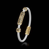 Single Bracelet Amphora, Yellow Gold, 166 Diamonds
