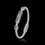 Single Bracelet Amphora, White Gold