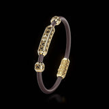 Single Bracelet Amphora, Yellow Gold, 166 Diamonds