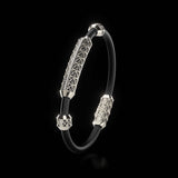 Single Bracelet Gladius, Platinum, 37 Diamonds