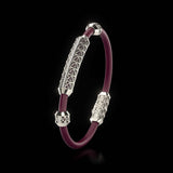 Single Bracelet Gladius, Platinum, 37 Diamonds