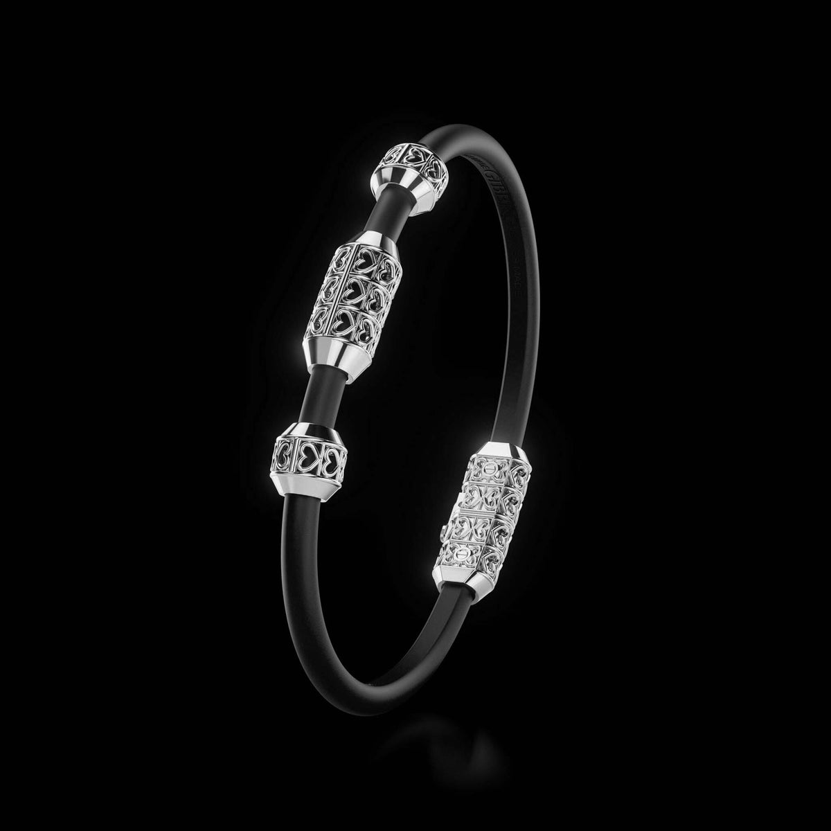 Single Bracelet Amphora, White Gold