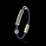 Single Bracelet Gladius, Platinum, 37 Diamonds