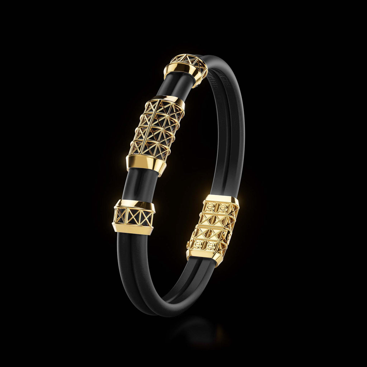Double Bracelet Gladius, Yellow Gold