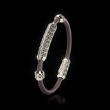 Single Bracelet Gladius, Platinum, 37 Diamonds